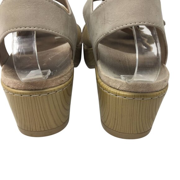 Dansko Malena Metallic Multi Leather Strappy Wedge Sandals Size 40 US 10-10.5 - Picture 11 of 14